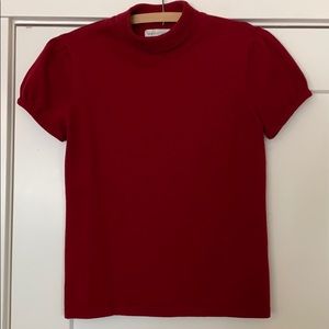 Newport News Red Sweater Top Medium